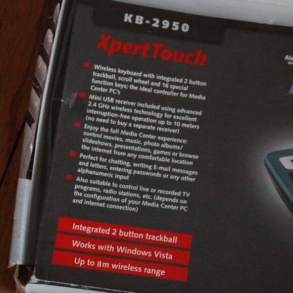 Trust XpertTouch Vista Remote Keyboard - Picture 8 of 10